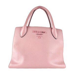PRADA Pink Leather Shoulder Bag